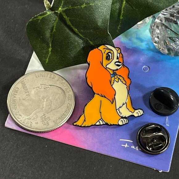 Lady Tramp Lapel Pin Cocker Spaniel Dog Brooch Badge Accessories Jewelry Pin - Picture 3 of 11